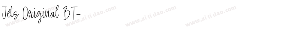 Jets Original BT字体转换